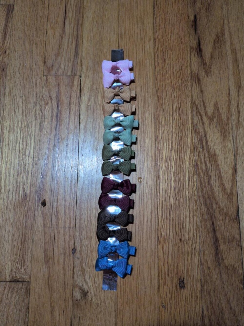 Set of 14 Mini Bow Hair Clips for Girls